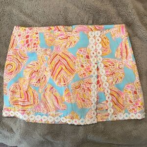 Lilly Pulitzer Pink and Yellow Patterned Skort size 12